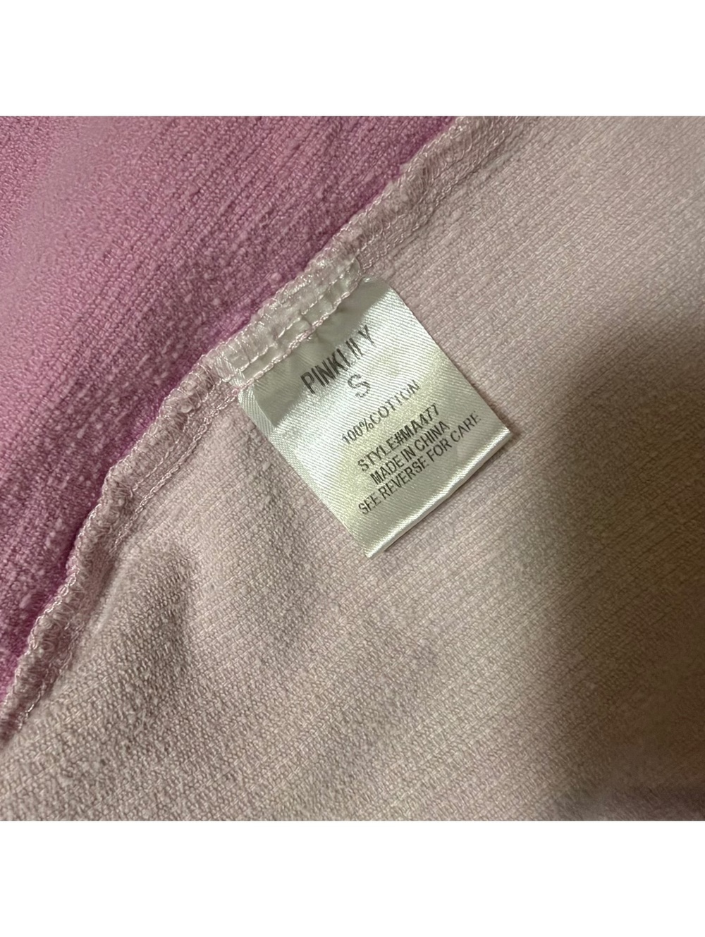 Pink Colorblock Button Front Shacket Overshirt Size Large - Picture 4 of 7